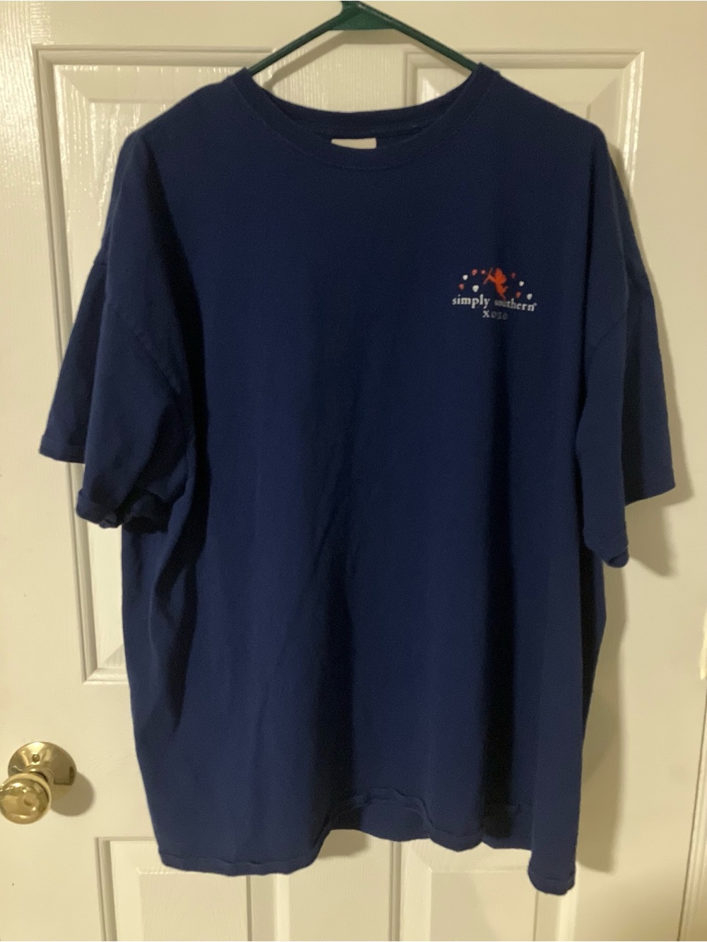 Simply Southern Be Mine Navy Blue Short Sleeve Tee